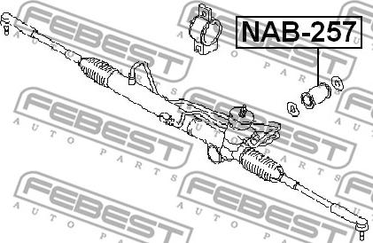 Febest NAB-257 - Supporto, Scatola guida www.autoricambit.com