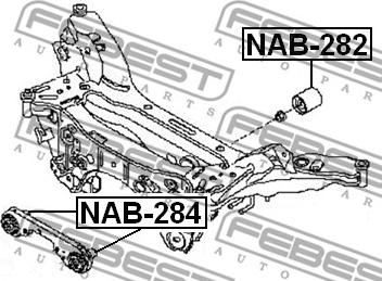 Febest NAB-282 - Supporto, Differenziale www.autoricambit.com