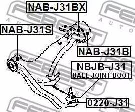 NTY ZTP-NS-058G - Silent Block, Supporto Braccio Oscillante www.autoricambit.com