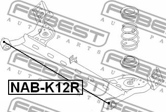 Febest NAB-K12R - Supporto, Corpo assiale www.autoricambit.com