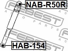 Febest NAB-R50R - Boccola, Ammortizzatore www.autoricambit.com