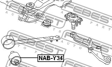 Febest NAB-Y34 - Silent Block, Supporto Braccio Oscillante www.autoricambit.com