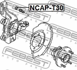 Febest NCAP-T30 - Tampone paracolpo, Fusello www.autoricambit.com