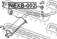 Febest NEXB-002 - Kit montaggio, Imp. gas scarico www.autoricambit.com