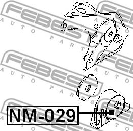 Febest NM-029 - Sospensione, Motore www.autoricambit.com