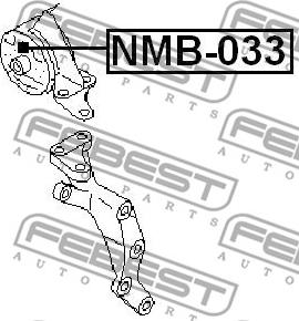 Febest NMB-033 - Sospensione, Motore www.autoricambit.com