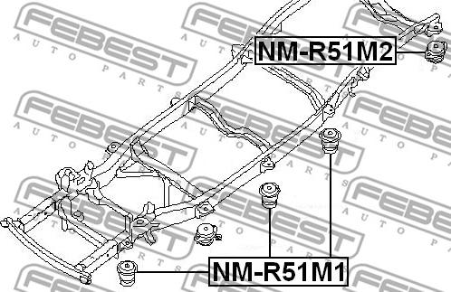 Febest NM-R51M1 - Supporto, Corpo assiale www.autoricambit.com