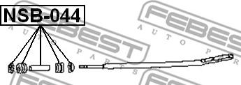 Febest NSB-044 - Silent Block, Supporto Braccio Oscillante www.autoricambit.com