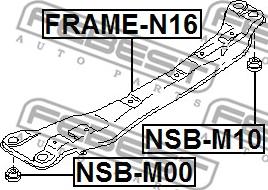 Febest NSB-M10 - Supporto, Corpo assiale www.autoricambit.com