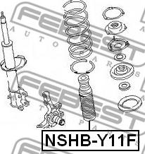 Febest NSHB-Y11F - Parapolvere, Ammortizzatore www.autoricambit.com