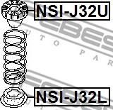 Febest NSI-J32L - Piattello reggimolla www.autoricambit.com