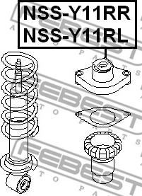 Febest NSS-Y11RL - Supporto ammortizzatore a molla www.autoricambit.com