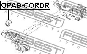 Febest OPAB-CORDR - Supporto, Corpo assiale www.autoricambit.com