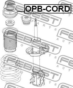 Febest OPB-CORD - Supporto ammortizzatore a molla www.autoricambit.com