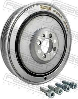 Febest OPDS-Z19 - Puleggia cinghia, Albero a gomiti www.autoricambit.com