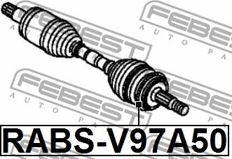 Febest RABS-V97A50 - Anello sensore, ABS www.autoricambit.com