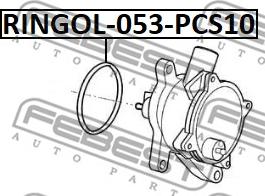 Febest RINGOL-053-PCS10 - Guarnizione, Pompa depressione www.autoricambit.com