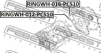 Febest RINGWH-012-PCS10 - Guarnizione, Flangia refrigerante www.autoricambit.com