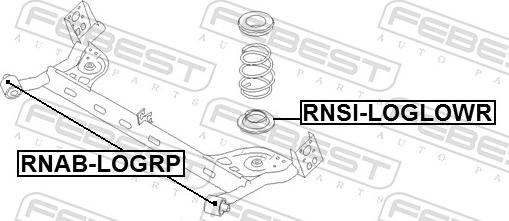 Febest RNAB-LOGRP - Supporto, Corpo assiale www.autoricambit.com