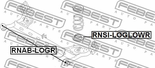 Febest RNAB-LOGR - Supporto, Corpo assiale www.autoricambit.com