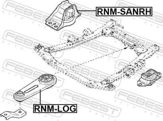 Febest RNM-SANRH - Sospensione, Motore www.autoricambit.com