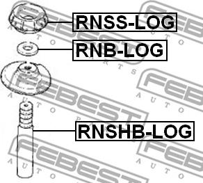 Febest RNSS-LOG - Piattello reggimolla www.autoricambit.com