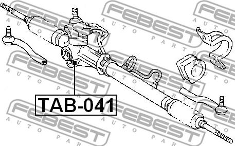 Febest TAB-041 - Supporto, Scatola guida www.autoricambit.com