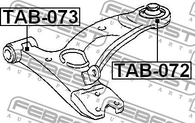 Febest TAB-072 - Silent Block, Supporto Braccio Oscillante www.autoricambit.com