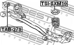 Febest TSI-SXM10 - Piattello reggimolla www.autoricambit.com