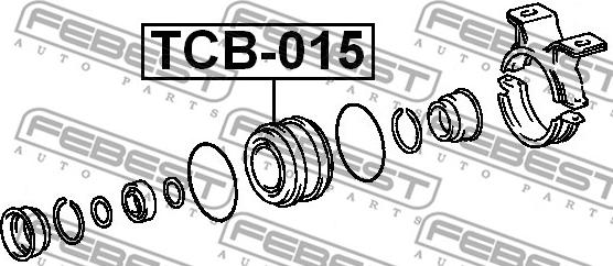 Febest TCB-015 - Supporto, Albero cardanico www.autoricambit.com