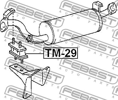 Febest TM-29 - Kit montaggio, Imp. gas scarico www.autoricambit.com