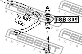 Febest TSB-809 - Supporto, Asta di reazione www.autoricambit.com