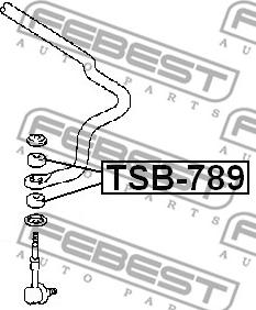 Febest TSB-789 - Supporto ammortizzatore a molla www.autoricambit.com