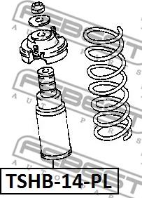 Febest TSHB-14-PL - Kit parapolvere, Ammortizzatore www.autoricambit.com