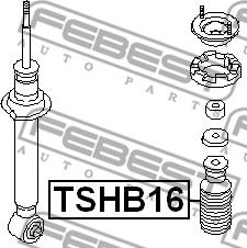 Febest TSHB16 - Tampone paracolpo, Sospensione www.autoricambit.com