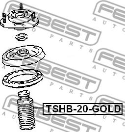 Febest TSHB-20-GOLD - Parapolvere, Ammortizzatore www.autoricambit.com