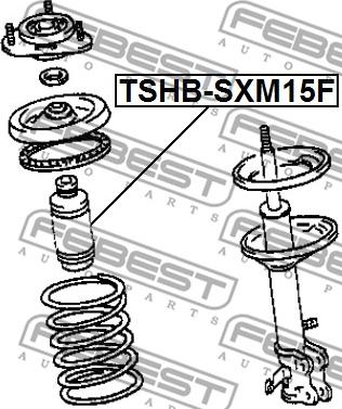 Febest TSHB-SXM15F - Kit parapolvere, Ammortizzatore www.autoricambit.com