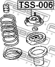 Febest TSS-006 - Supporto ammortizzatore a molla www.autoricambit.com