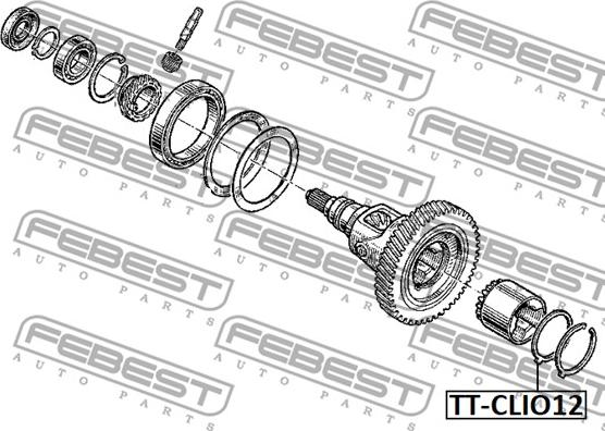 Febest TT-CLI012 - Kit montaggio, Cuffia semiasse www.autoricambit.com