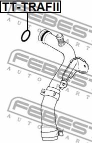 Febest TT-TRAFII - Guarnizione, Flangia refrigerante www.autoricambit.com