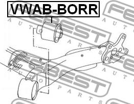 Febest VWAB-BORR - Supporto, Corpo assiale www.autoricambit.com