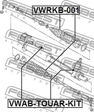 Febest VWAB-TOUAR-KIT - Supporto, Scatola guida www.autoricambit.com