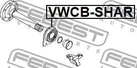 Febest VWCB-SHAR - Cuscinetto, Albero primario www.autoricambit.com