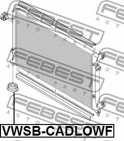 Febest VWSB-CADLOWF - Supporto, Radiatore www.autoricambit.com