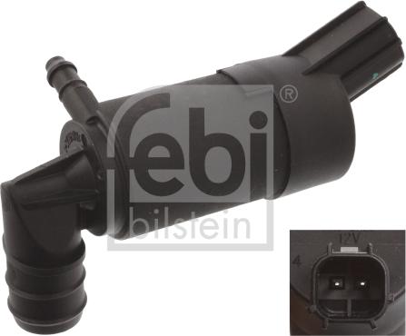 Febi Bilstein 45038 - Pompa acqua lavaggio, Pulizia cristalli www.autoricambit.com