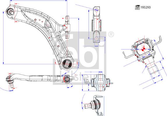 Febi Bilstein 193293 - Sospensione a ruote indipendenti www.autoricambit.com