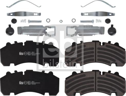 Febi Bilstein 16606 - Kit pastiglie freno, Freno a disco www.autoricambit.com