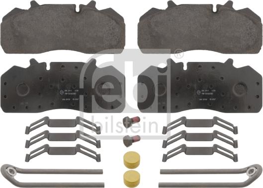 Febi Bilstein 16638 - Kit pastiglie freno, Freno a disco www.autoricambit.com