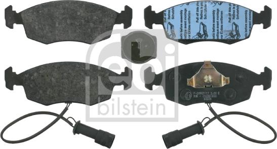 Febi Bilstein 16022 - Kit pastiglie freno, Freno a disco www.autoricambit.com