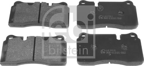 Febi Bilstein 16734 - Kit pastiglie freno, Freno a disco www.autoricambit.com